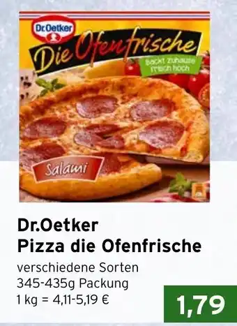 CAP Markt Dr. Oetker Pizza Die Ofenfrische  345-435g Angebot