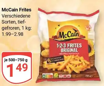 Globus McCain Frites Verschiedene Sorten, je 500-750 g Angebot