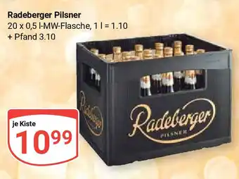 Globus Radeberger Pilsner 20 x 0,5 l-MW-Flasche, je Kiste Angebot