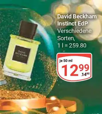 Globus David Beckham Instinct EdP je 50 ml Angebot