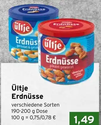 CAP Markt Ültje Erdnüsse 190-200g Dose Angebot