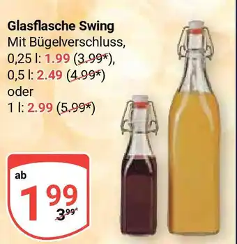 Globus Glasflasche Swing Mit Bügelverschluss, 0,25 L/0,5 L/ oder 1 L Angebot