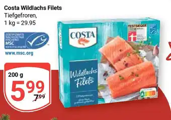 Globus Costa Wildlachs Filets 200 g Angebot