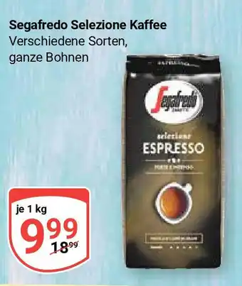 Globus Segafredo Selezione Kaffee Verschiedene Sorten, ganze Bohnen je 1 kg Angebot