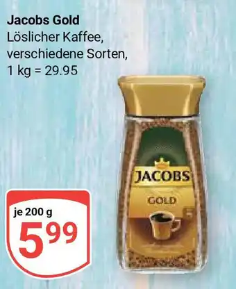 Globus Jacobs Gold Löslicher Kaffee, je 200 g Angebot