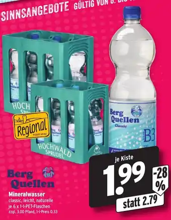 Wasgau Berg Quellen Mineralwasser Angebot