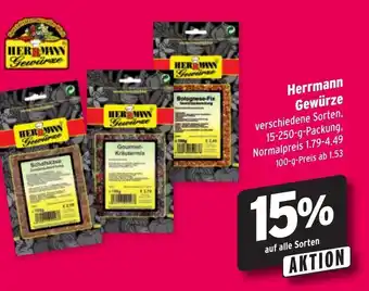 Wasgau Herrmann Gewürze 15-250g Angebot