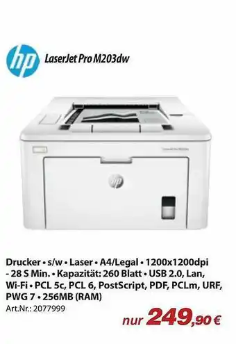 ACom PC Hp Laserjet Pro M203dw Angebot