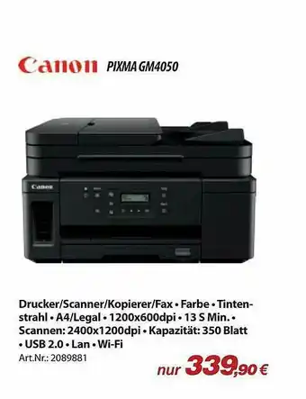 ACom PC Canon Pixma GM4050A Angebot