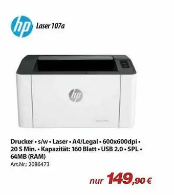 ACom PC Hp Laser 107a Angebot