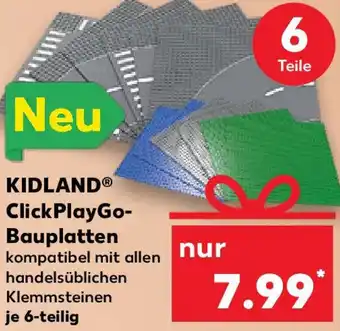 Kaufland KIDLAND ClickPlayGo Bauplatten Angebot