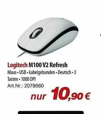 ACom PC Logitech M100 V2 Refresh Angebot