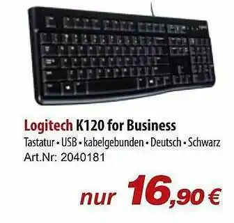 ACom PC Logitech K120 For Business Angebot