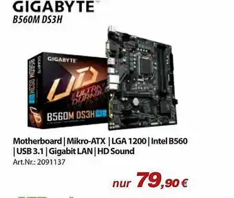 ACom PC Gigabyte B560M DS3H Angebot