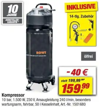toom Baumarkt Kompressor Angebot