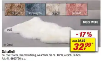 toom Baumarkt Schaffell Angebot