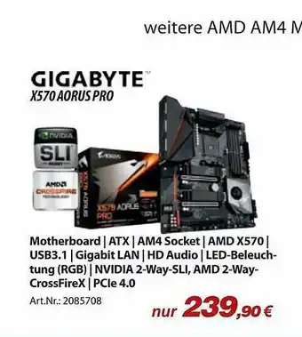 ACom PC Gigabyte X570 Aorus Pro Angebot