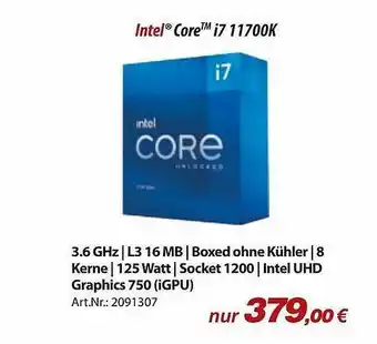 ACom PC Intel Core I7 11700k Angebot