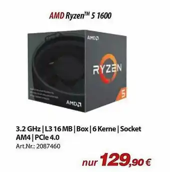 ACom PC Amd Ryzen 5 1600 Angebot