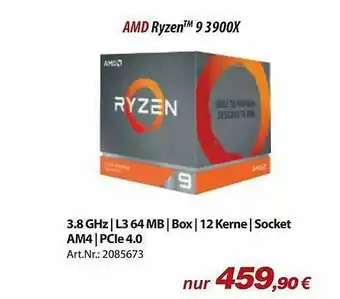 ACom PC Amd Ryzen 93900x Angebot