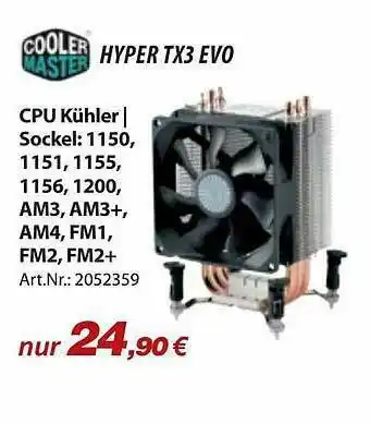 ACom PC Cooler Master Huper Tx3 Evo Angebot