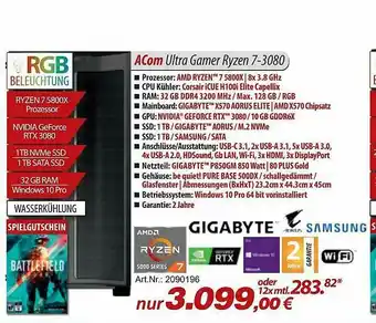 ACom PC Acom Ultra Gamer Ryzen 7-3080 Angebot