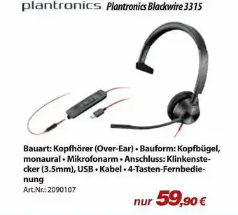 ACom PC Plantronics Blackwire 3315 Angebot