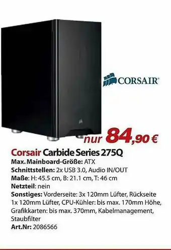 ACom PC Corsair Carbide Series 275q Angebot