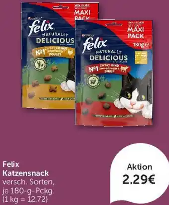 ZooRoyal Felix Katzensnack 180 g Pckg. Angebot