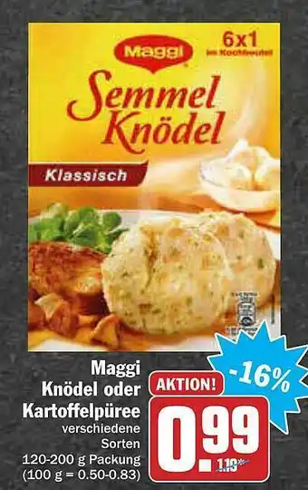 AEZ Maggi Knödel Oder Kartoffelpüree Verschiedene Sorten Angebot