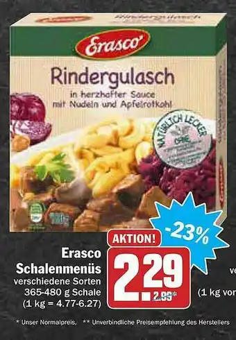 AEZ Erasco Schalenmenüs Verschiedene Sorten Angebot