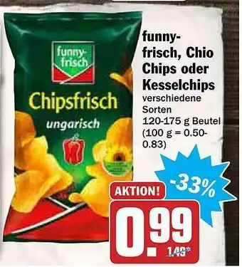 AEZ Funny-frisch Chio Chips Oder Kesselchips Verschiedene Sorten Angebot