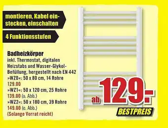 B1 Discount Baumarkt Badheizkörper Angebot