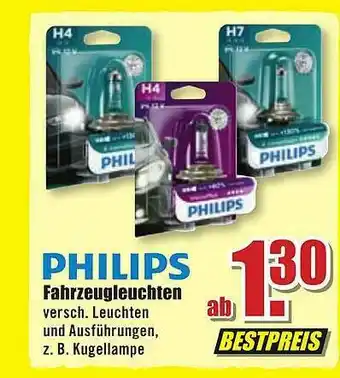 B1 Discount Baumarkt Philips Fahrzeugleuchten Angebot