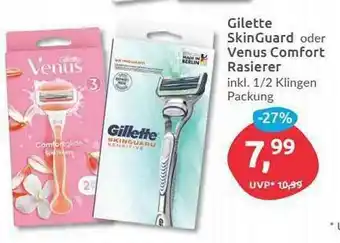 Budni Gilette Skinguard Oder Venus Comfort Rasierer Angebot