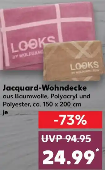 Kaufland LOOKS Jacquard-Wohndecke Angebot