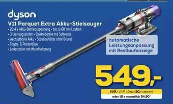 Euronics XXL Dyson V11 Parquet Extra Akku-stielsauger Angebot