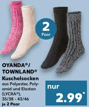 Kaufland OYANDA/ TOWNLAND Kuschelsocken 2 Paar Angebot