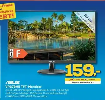 Euronics XXL Asus Vp279he Tft-montitor Angebot