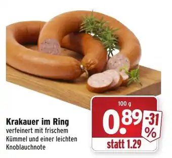 Wasgau Krakauer im Ring 100g Angebot