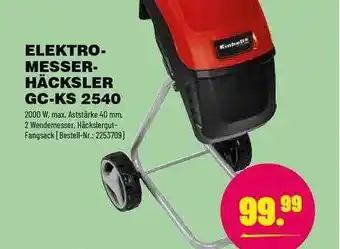 Leitermann Baumarkt Elektro-messer-hächksler Gc-ks 2540 Angebot