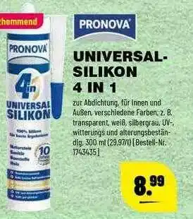 Leitermann Baumarkt Pronova Universal-silikon 4 In 1 Angebot