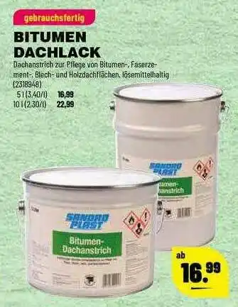 Leitermann Baumarkt Bitumen Dachlack Angebot