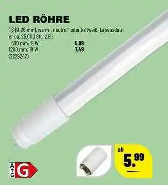 Leitermann Baumarkt Led Röhre Angebot