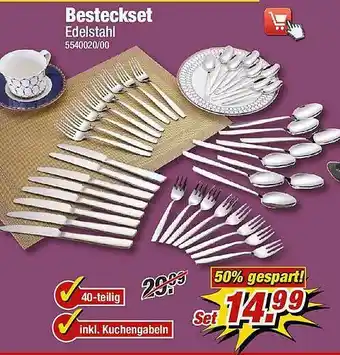 Poco Besteckset Edelstahl Angebot