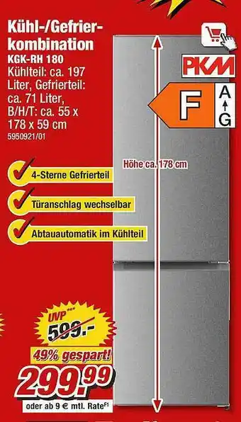 Poco Pkm Kühl-gefrierkombination Angebot