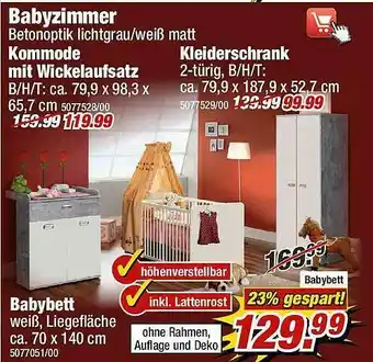 Poco Babyzimmer, Kommode Mit Wickelaufsatz Angebot