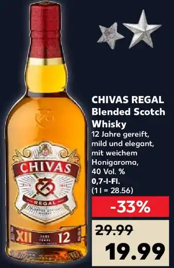 Kaufland CHIVAS REGAL Blended Scotch Whisky 0,7 L-Fl. Angebot