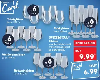 Kaufland SPICE&SOUL Gläser Angebot