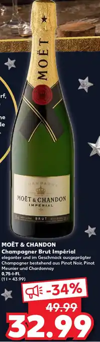 Kaufland MOËT & CHANDON Champagner Brut Impérial 0,75 L-Fl. Angebot